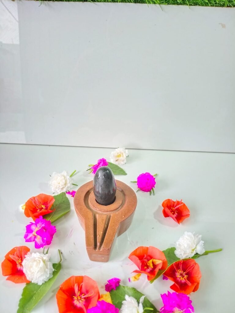 brown color narmadeshwar shivling