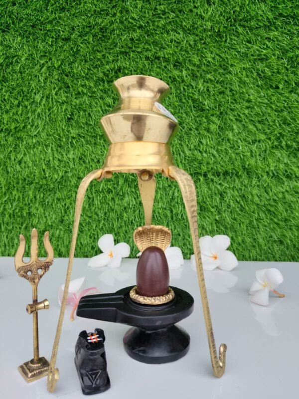 brown narmadeshwar shivling for home