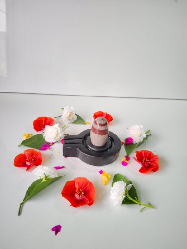 Tilak dhari narmadeshwar shivling for home - Image 2